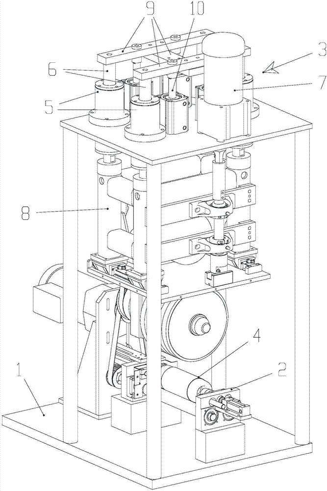 Motor rotor outer surface flexible grinding equipment