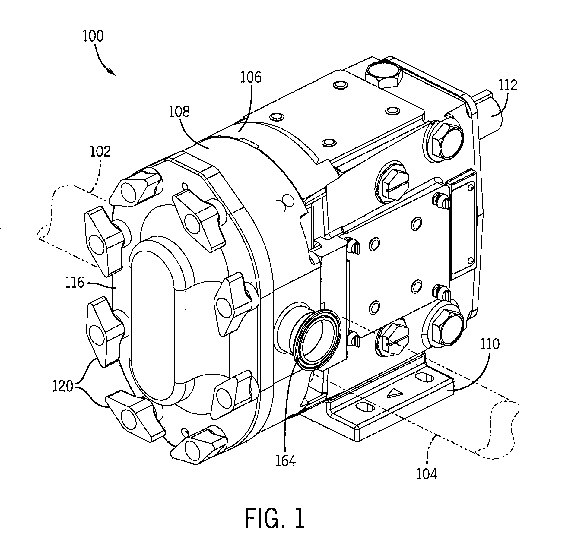 Positive displacement pump with improved sealing arrangement and related method of making