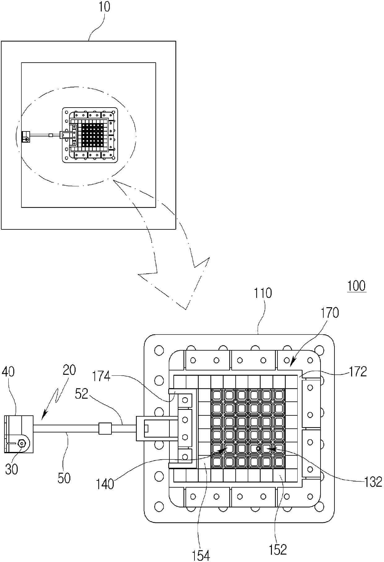 Separable core type hybrid nuclear reactor