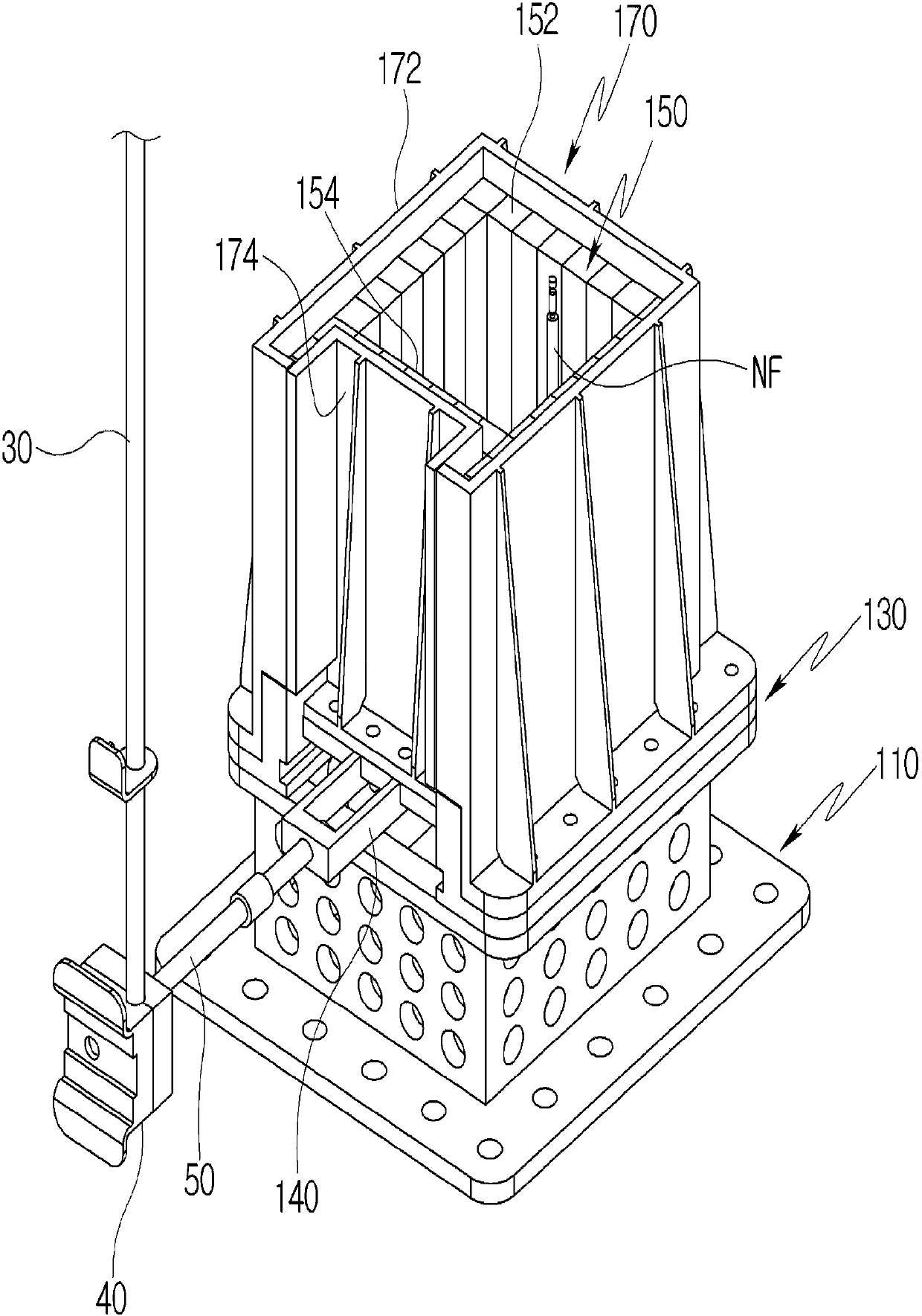 Separable core type hybrid nuclear reactor