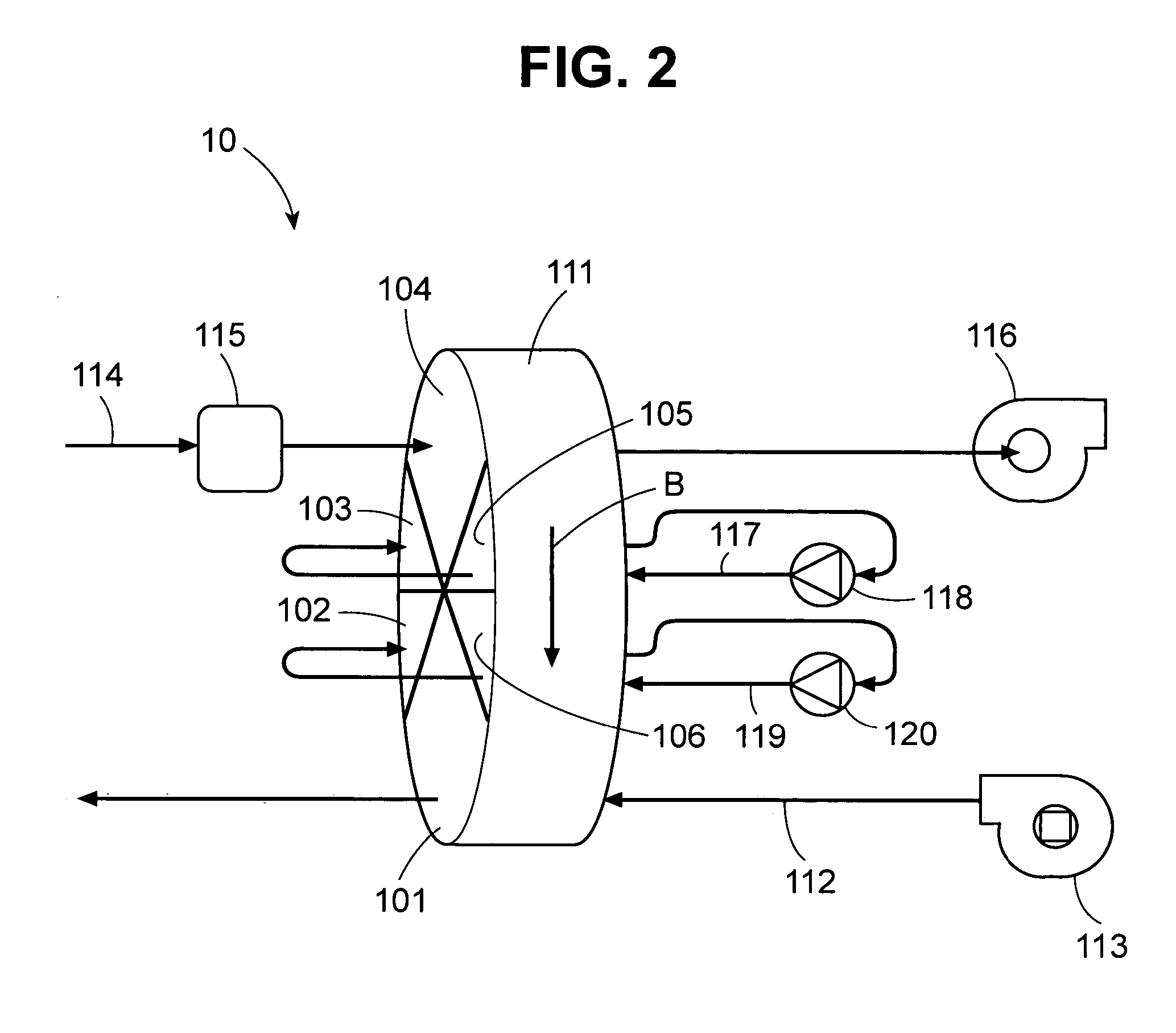 Rotary bed sorption system including at least one recycled isolation loop, and methods of designing and operating such a system