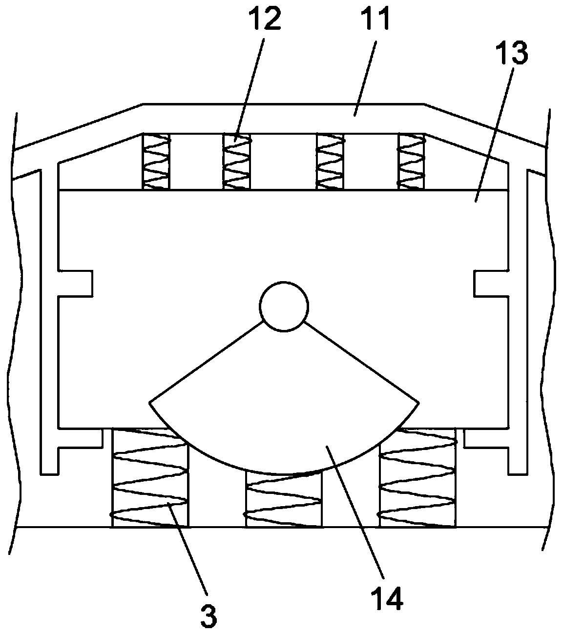 A feeding device for copper powder scale