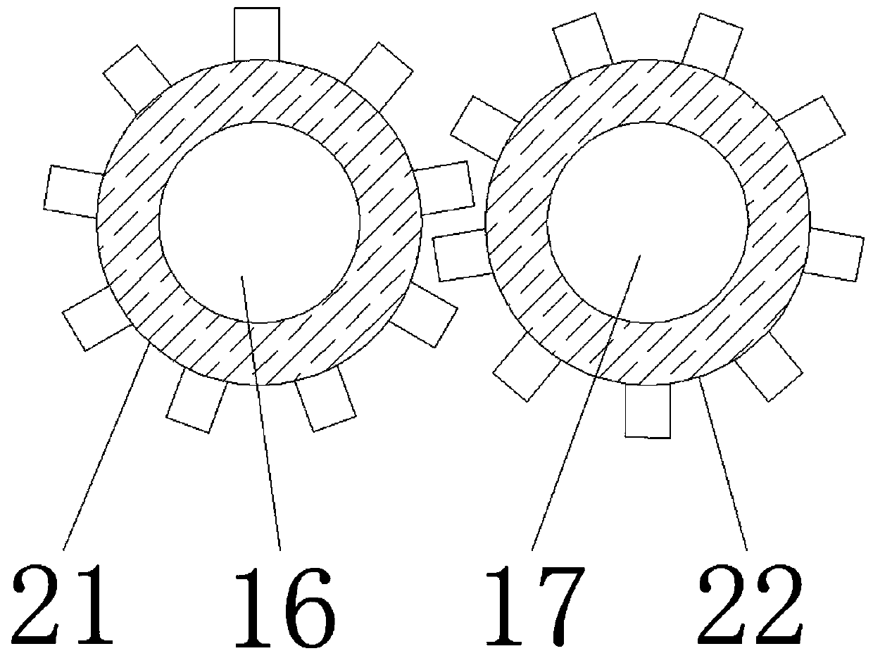 Peeling device for soybean processing