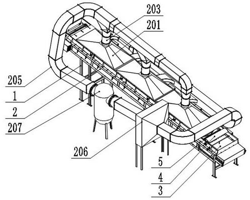 Cold air spreading and airing machine