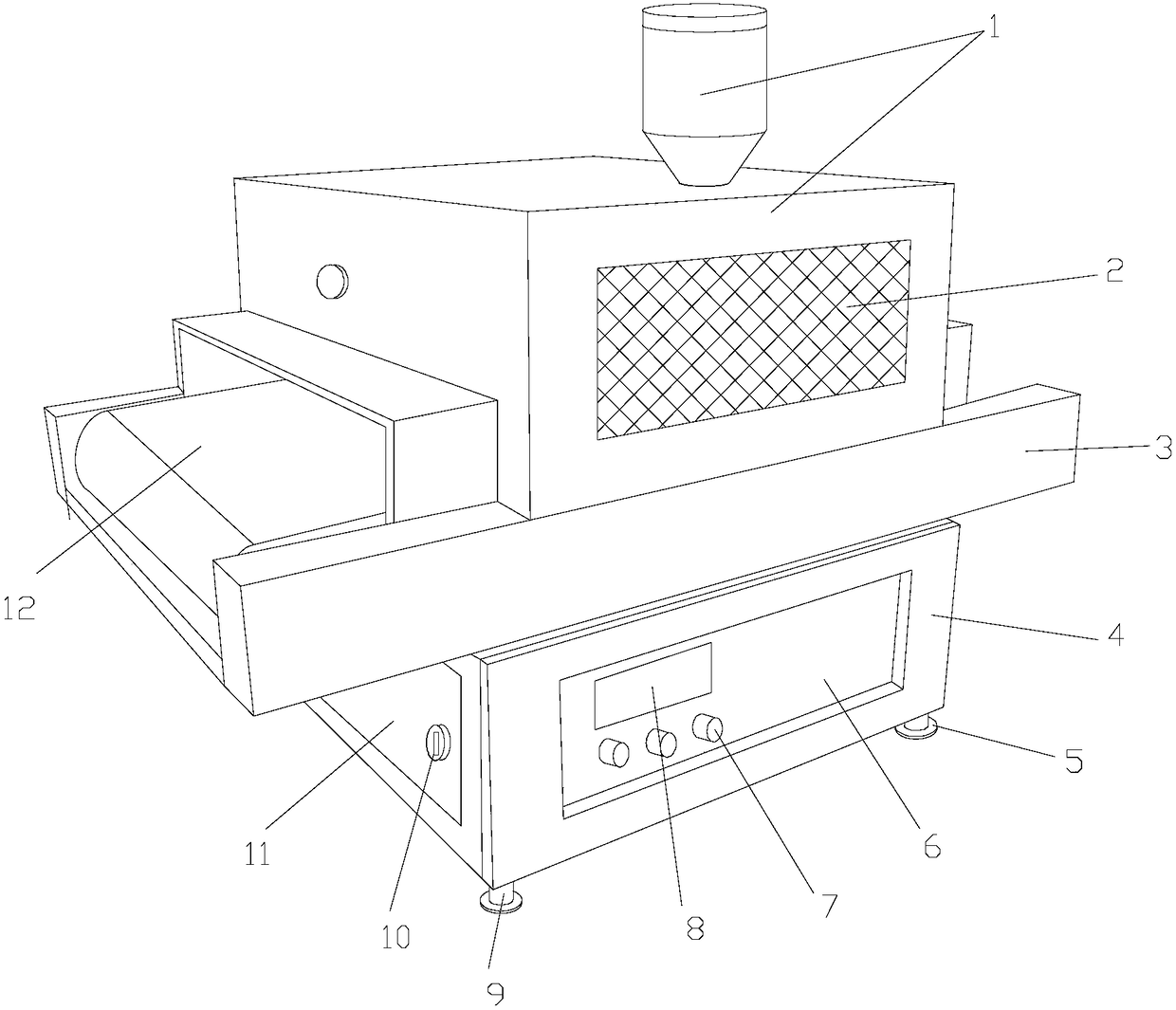 Environmental-protection paint spraying device for furniture machining