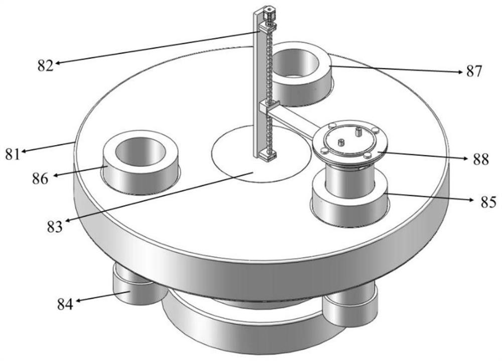 Special rotary high-temperature vulcanizing device for synthesizing rare earth sulfide