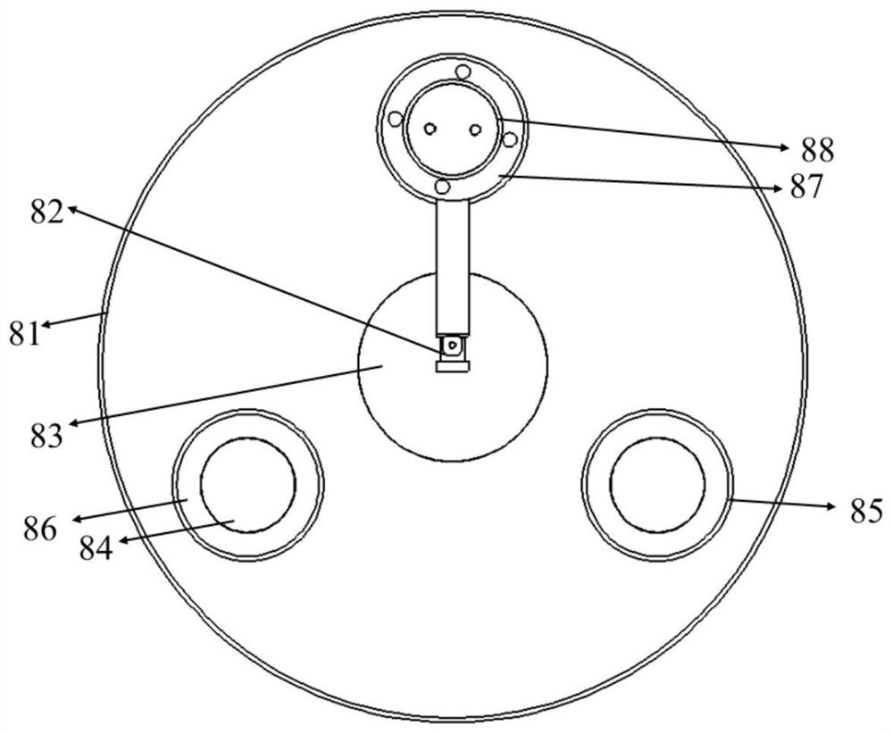 Special rotary high-temperature vulcanizing device for synthesizing rare earth sulfide