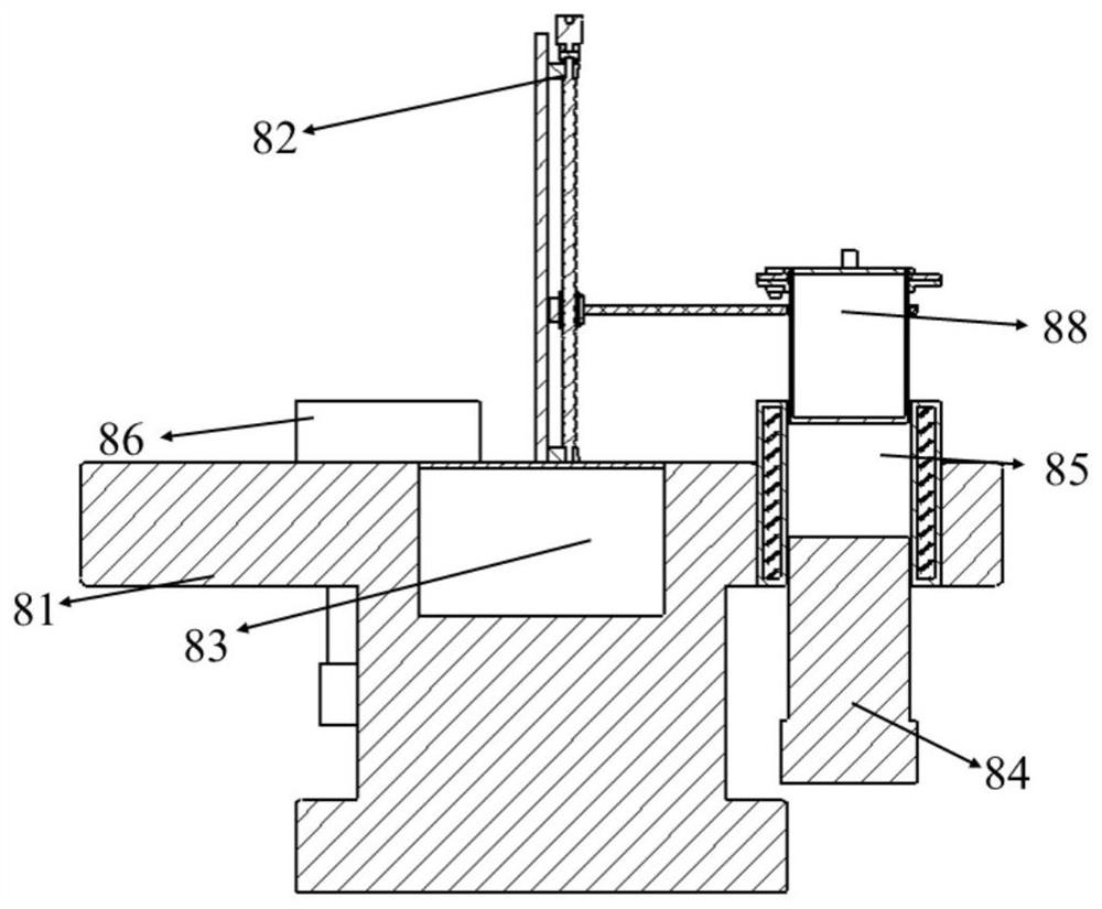 Special rotary high-temperature vulcanizing device for synthesizing rare earth sulfide