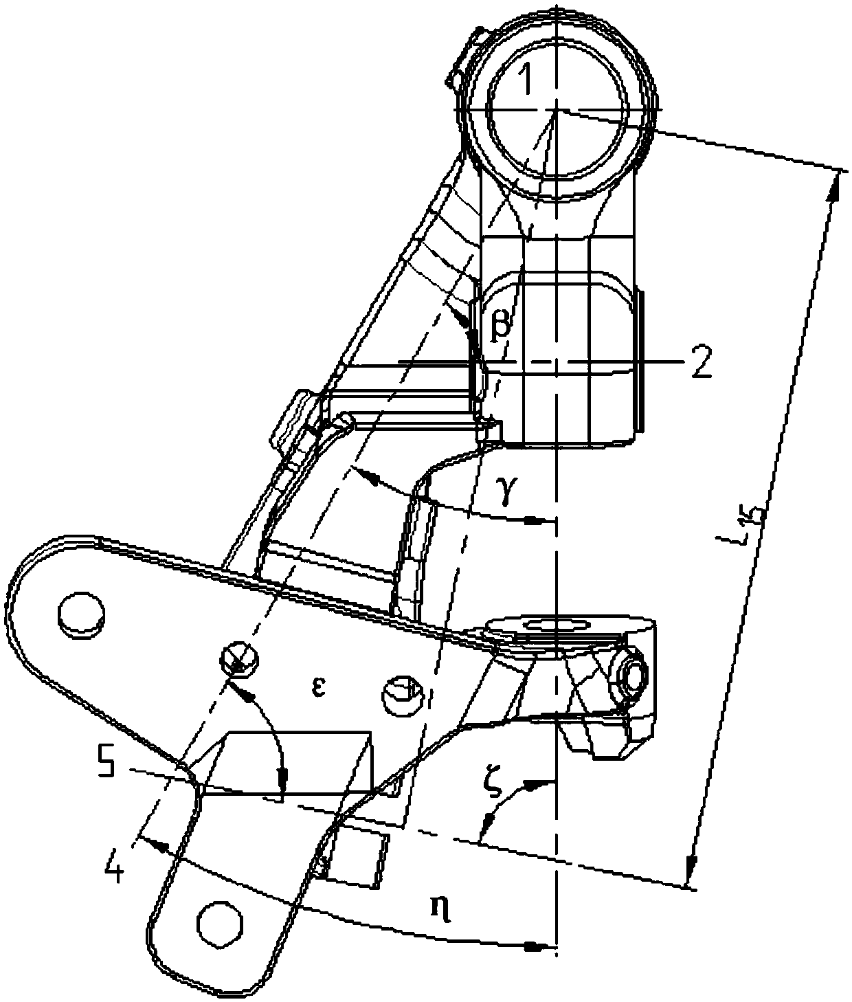 Axle hole processing clamp and method for dual-fluted-disc-driven knotter bracket
