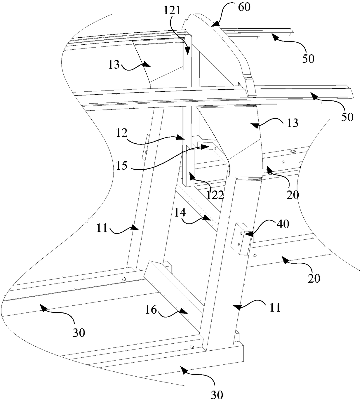 A b-pillar assembly and an automobile with the b-pillar assembly