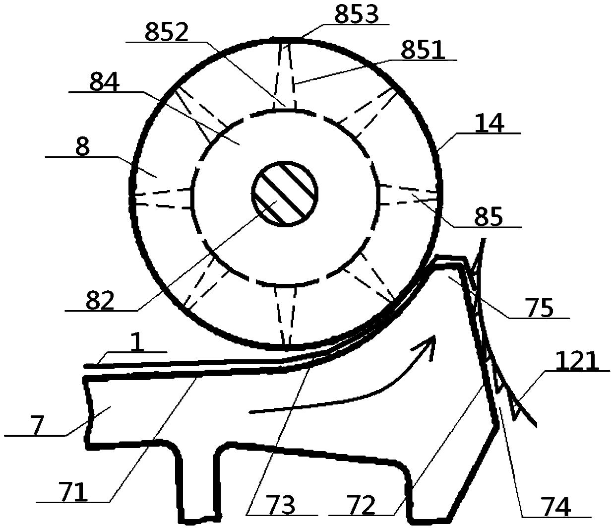 Spinning device for ultra-long and ultra-thin spun polyester threads and spinning process