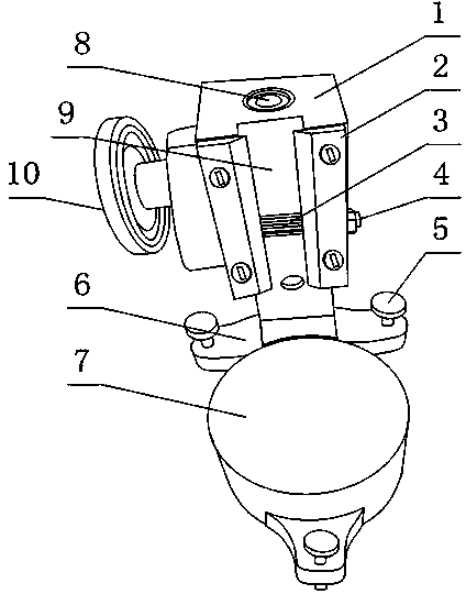 Rack device for Shore hardness tester