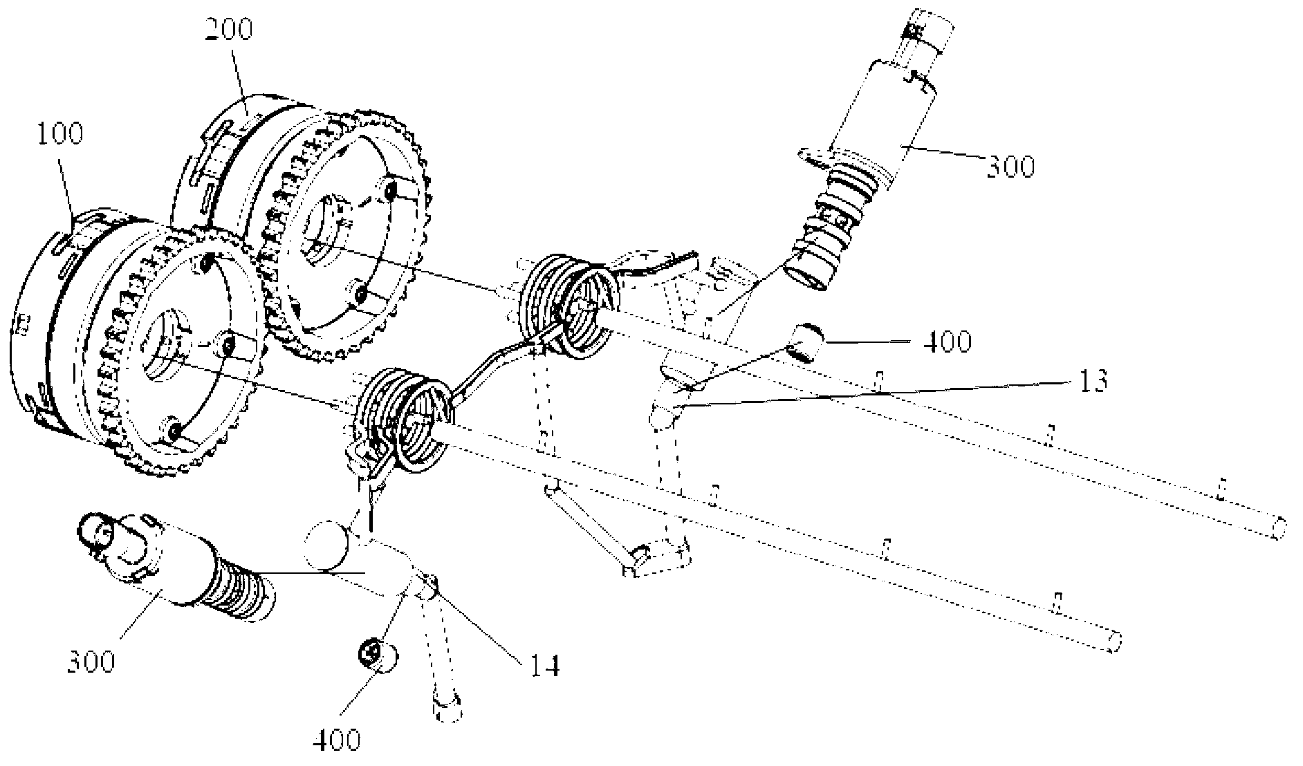 Double VVT (Variable Valve Timing) engine lubricating oil passage