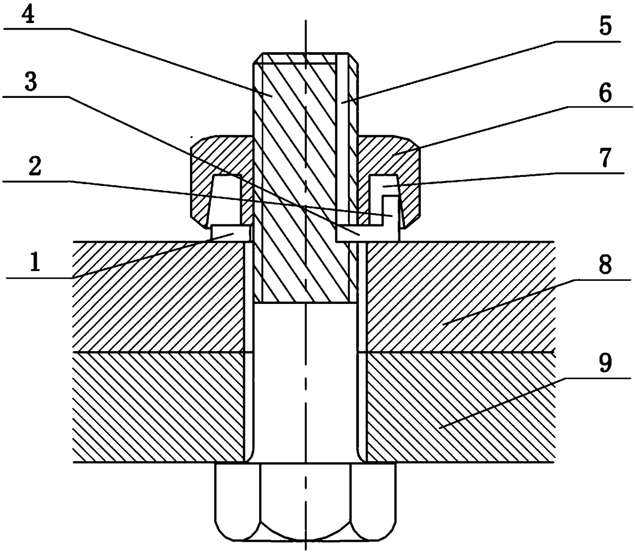 Anti-loose bolt set composed of stop washer and annular groove nut and operation method thereof