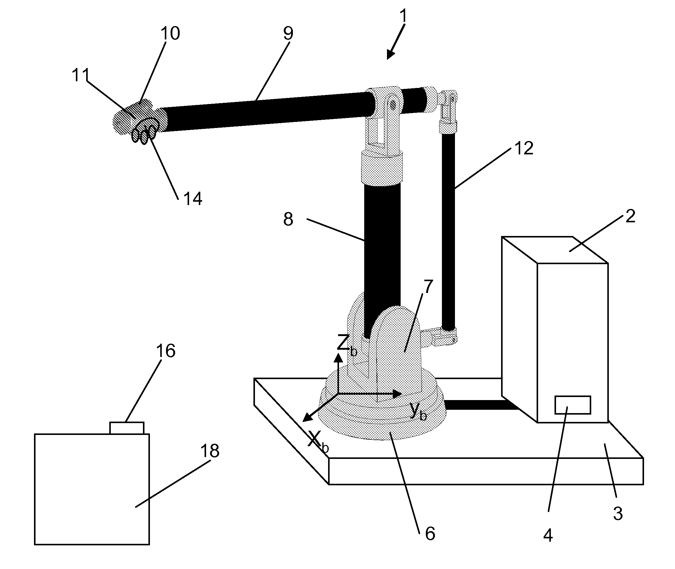 Calibration of a base coordinate system for an industrial robot
