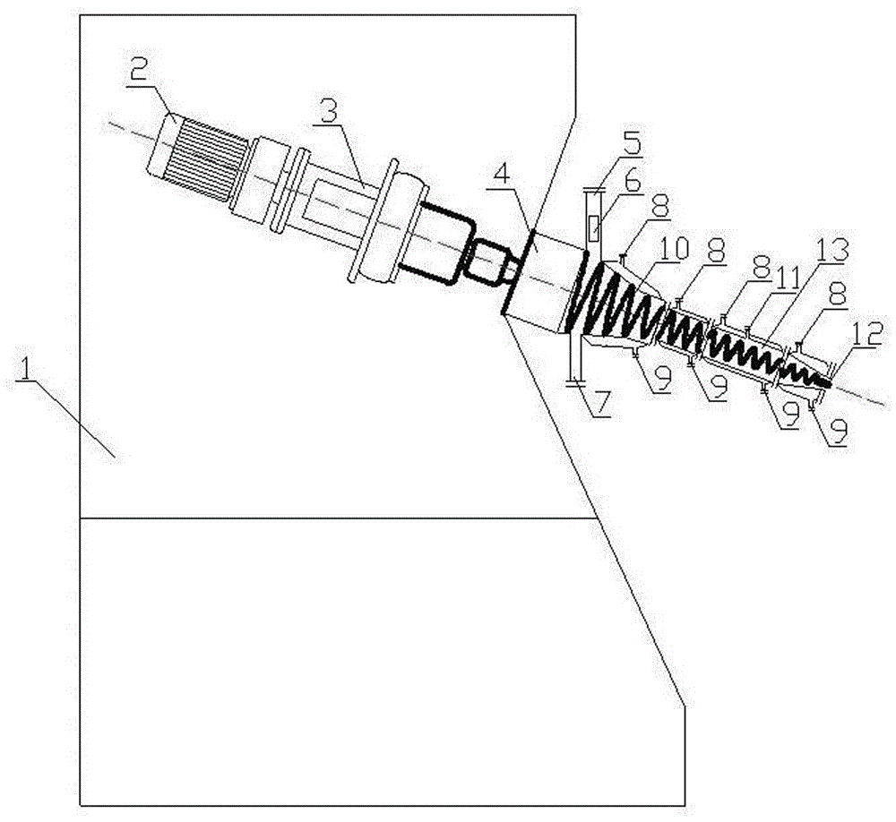 A device for continuous casting of epoxy resin-based composite material boards