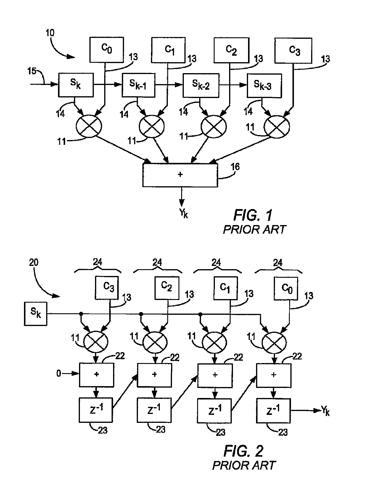 Method for configuring a finite impulse response filter in a programmable logic device