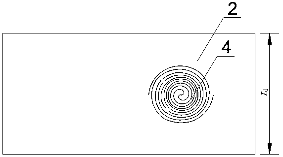 Water inlet structure vortex control device based on fermat's spiral