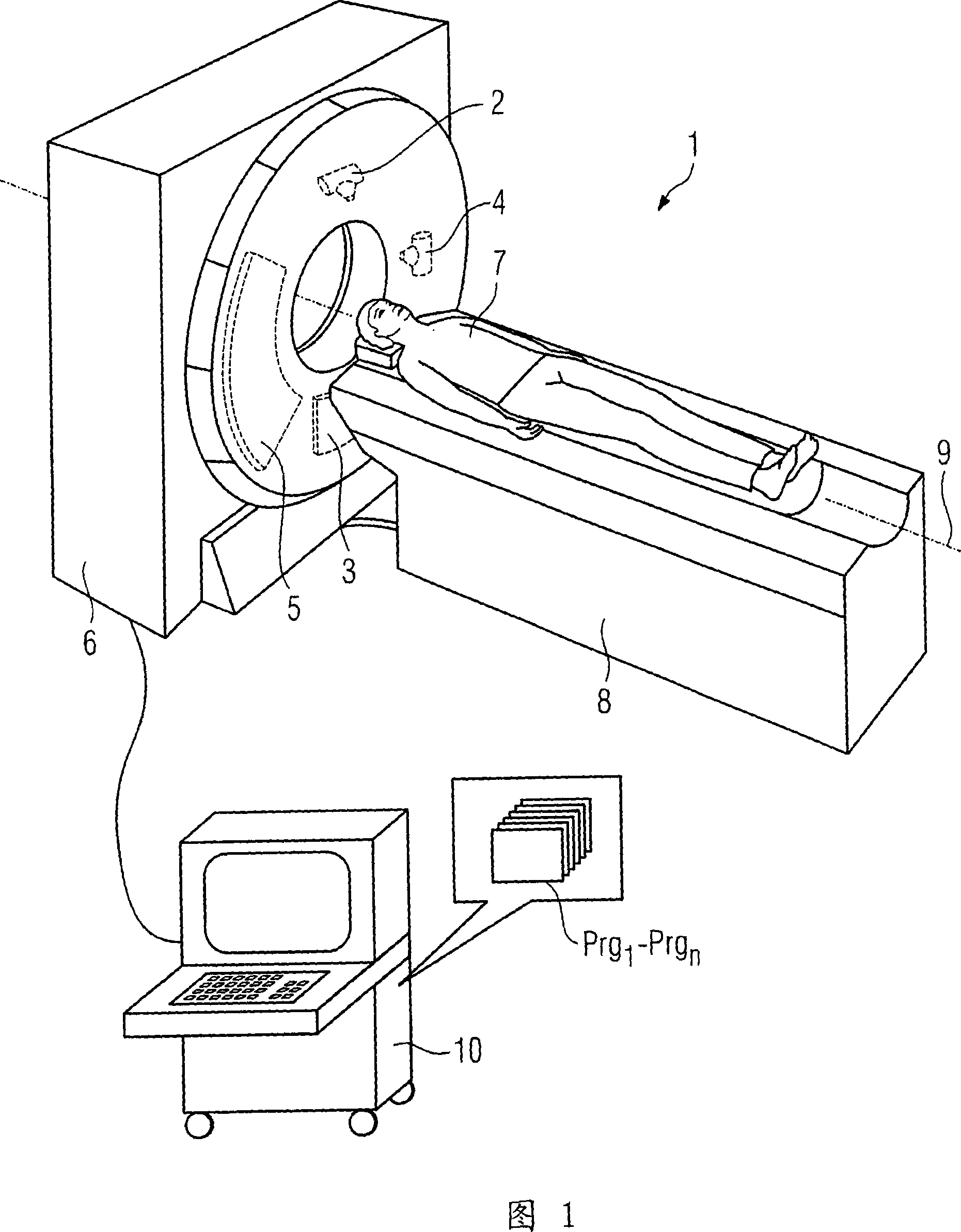 Scattered radiation correction method of computerized tomography system and computerized tomography system