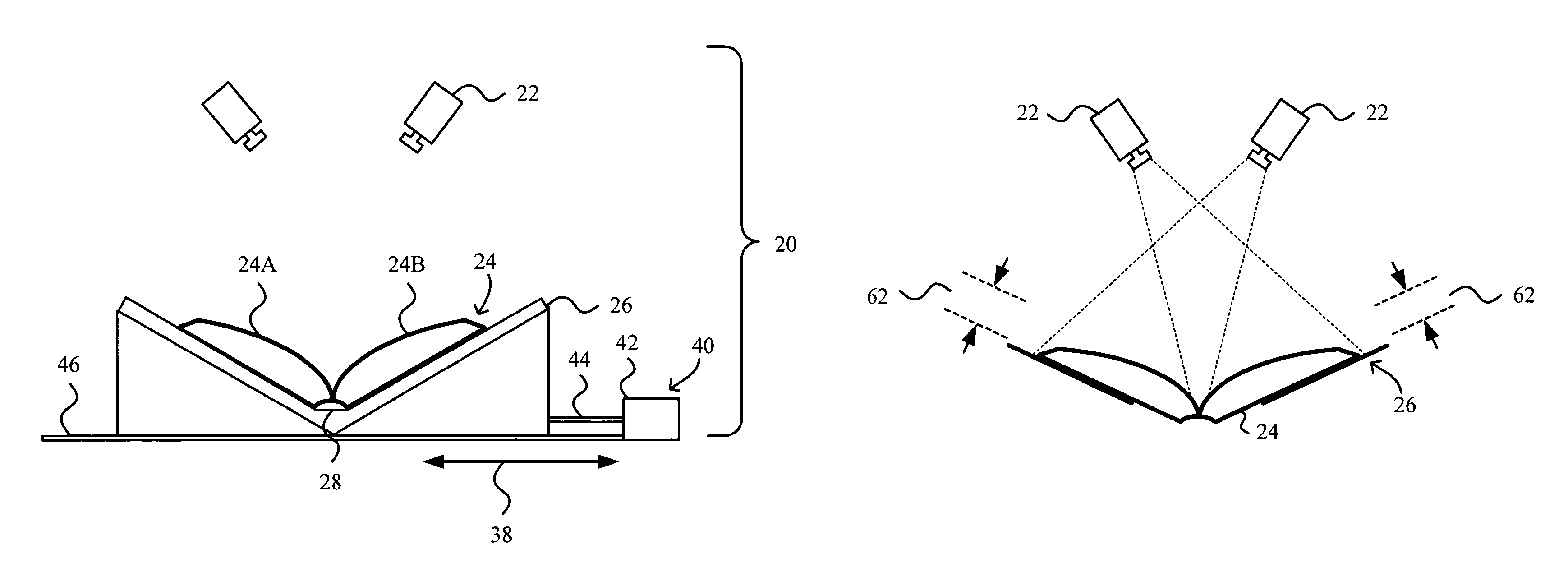 Movable document cradle for facilitating imaging of bound documents