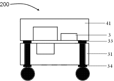 Encapsulating structure and encapsulating method for integrating acceleration sensor and magnetic sensor