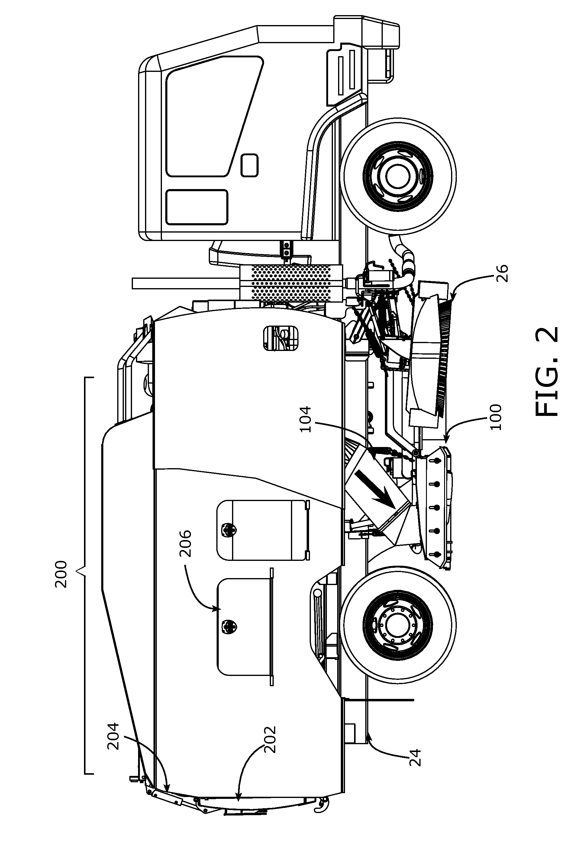 High Efficiency Intake Hood System For Mobile Sweeper Vehicles