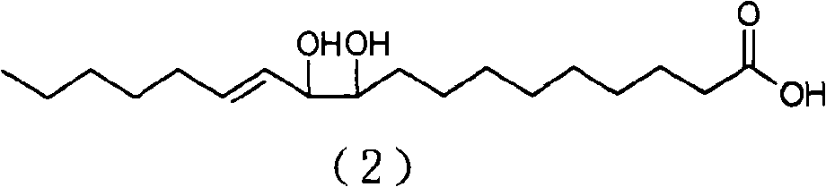 Dihydroxyoleic acid, preparation method and application thereof