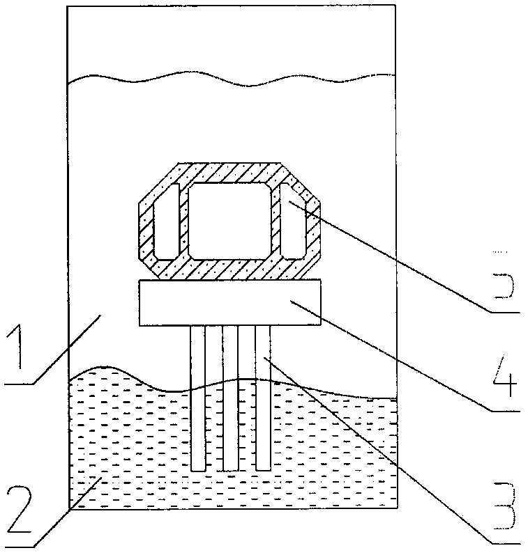 Underwater bridge structure and construction method thereof