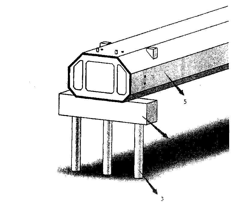 Underwater bridge structure and construction method thereof