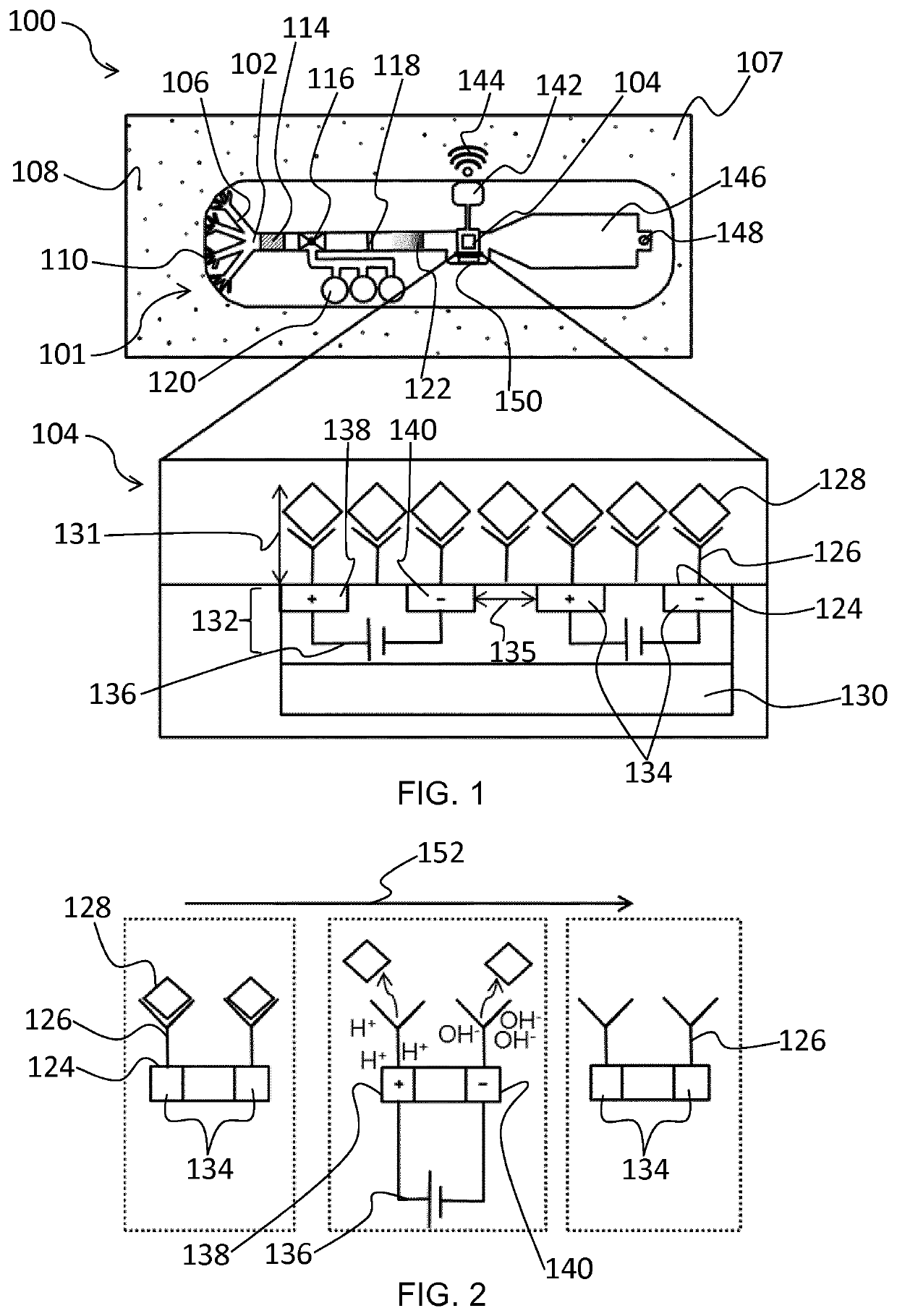 Sensor unit, body fluid monitoring device and method for detecting an analyte