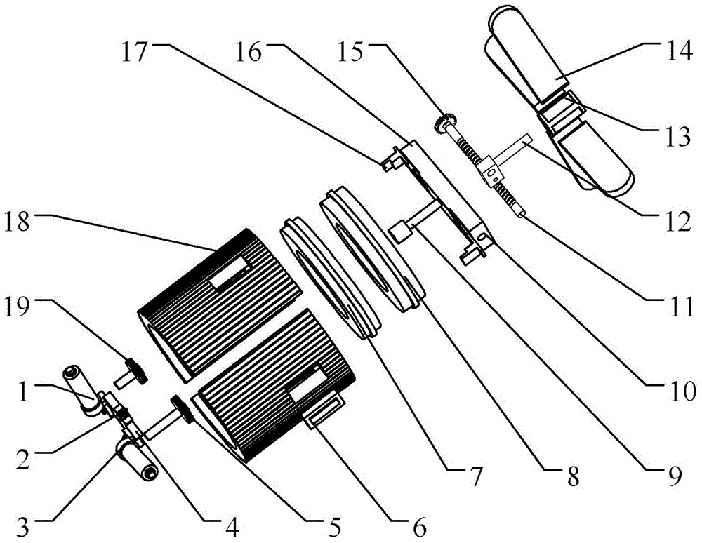 An amphibious wheel mechanism based on eccentric paddle mechanism