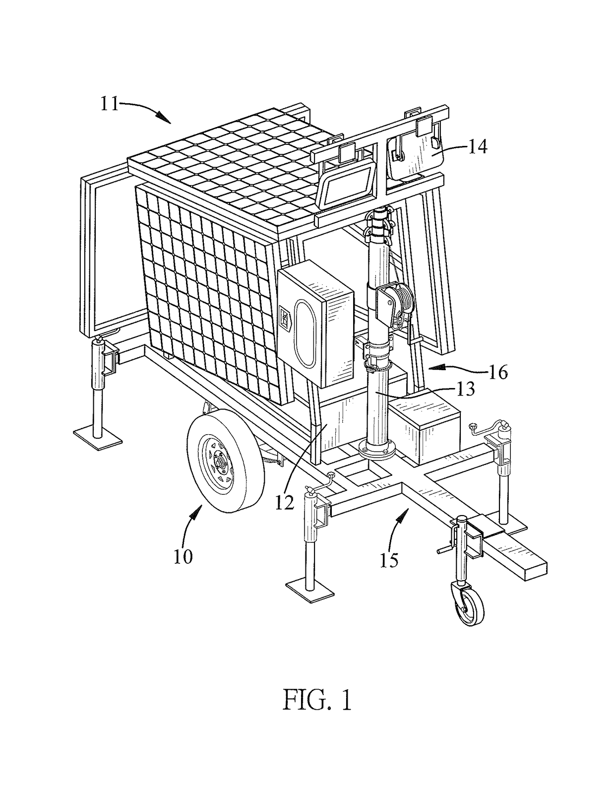 Apparatus for Adjusting the Orientation of a Movable Photovoltaic Lamppost