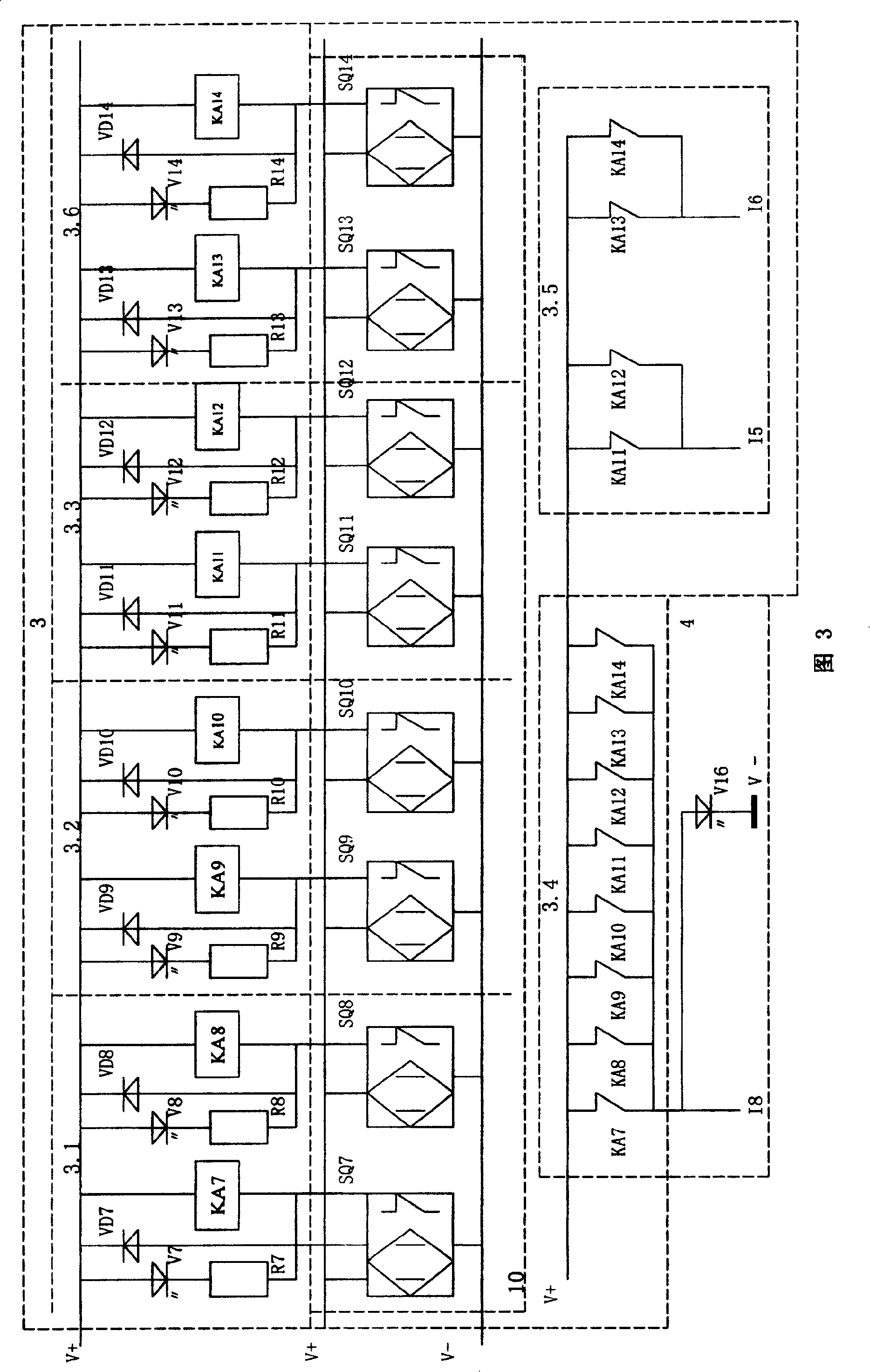 Equipment limit intelligent control safety protecting system