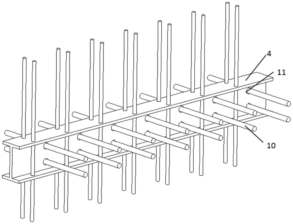 A construction method of composite structure platform for bridge Y-shaped pier construction