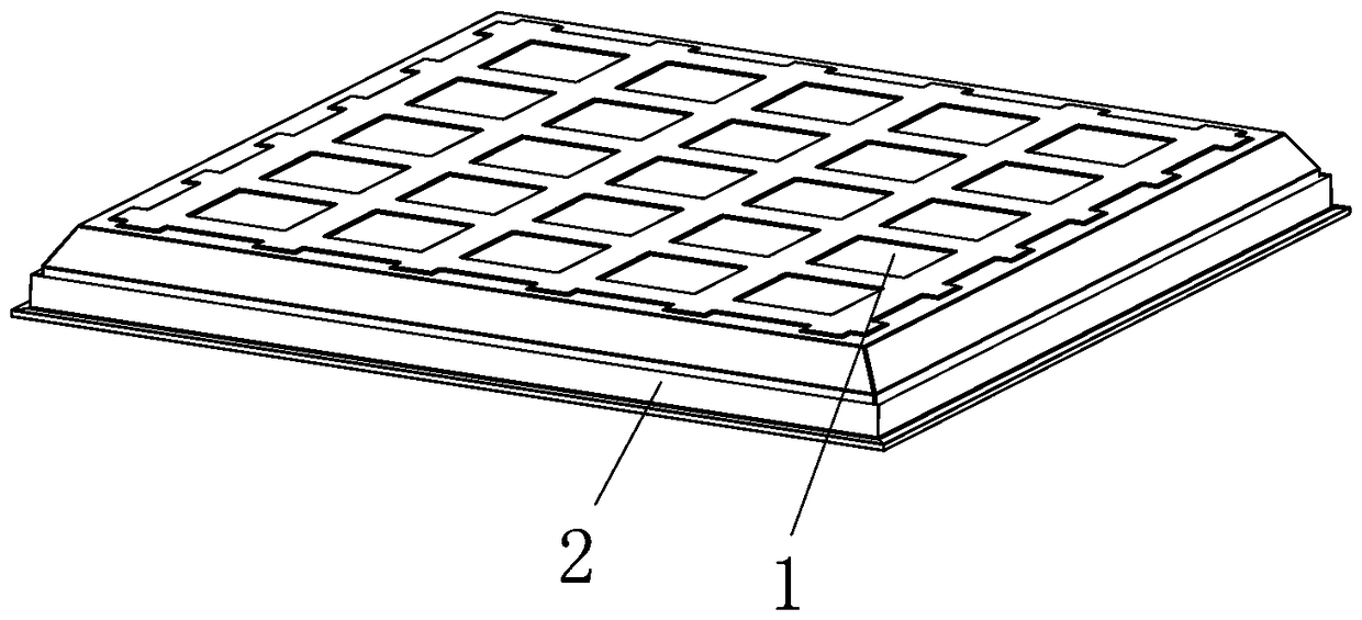 Retractable flat panel lamp shell