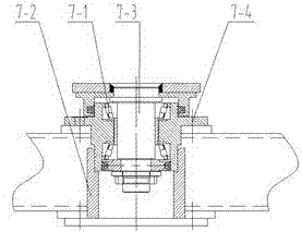 A self-locking two-way self-aligning roller set