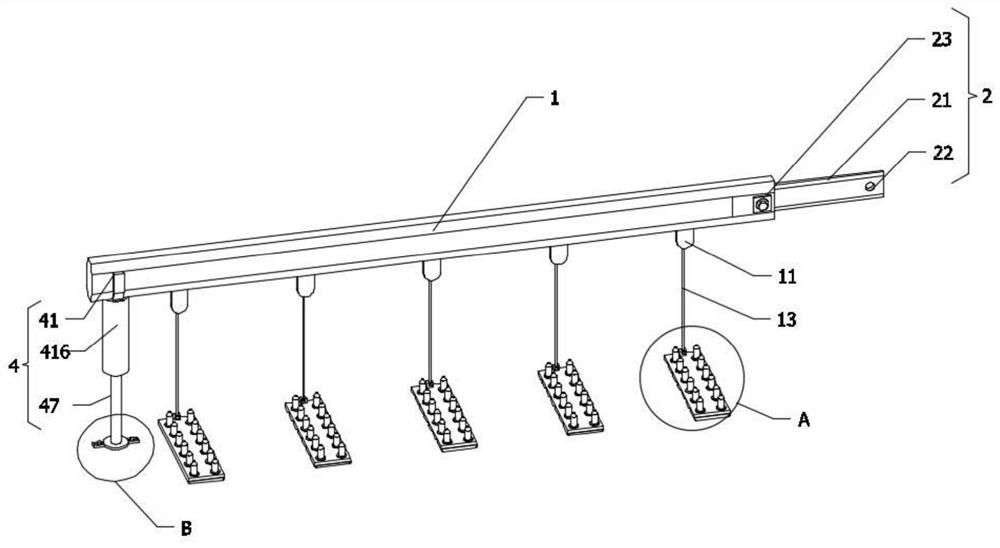 An anti-collision bar device for a license plate recognition barrier gate integrated machine