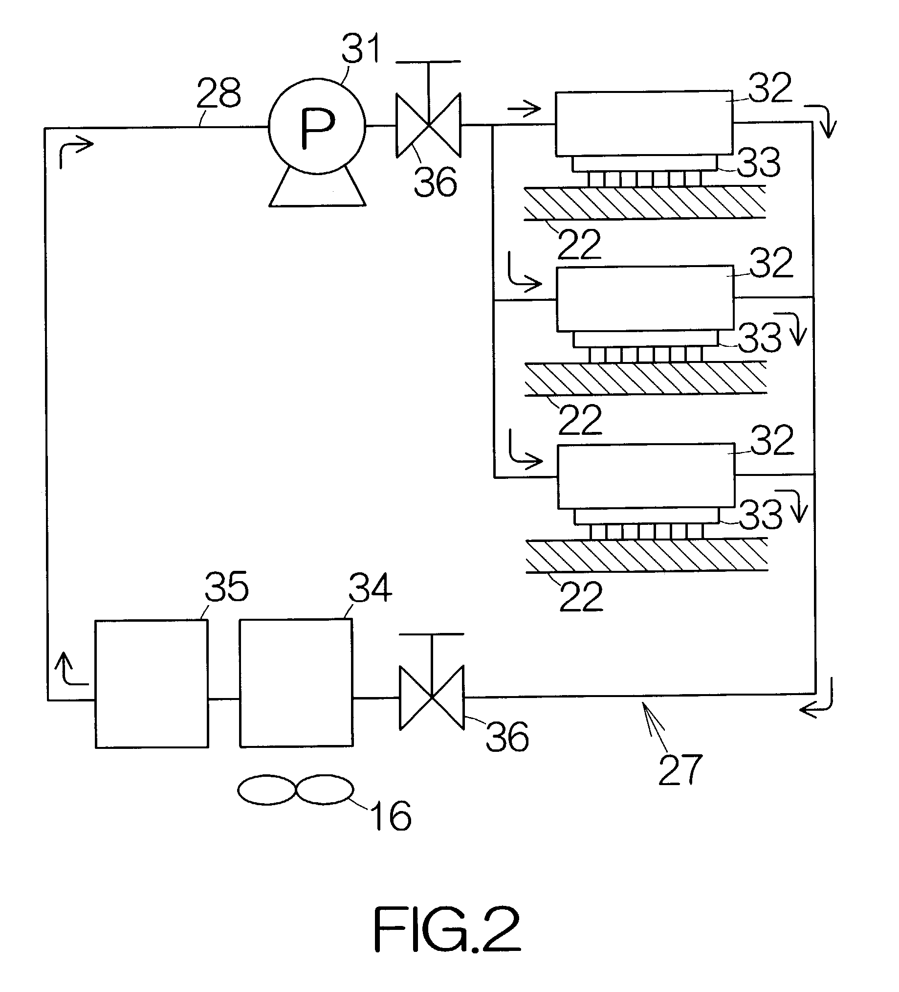 High efficiency cooling system and heat absorbing unit