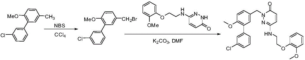 Preparation method for chlorbipram PDE4-inhibitor