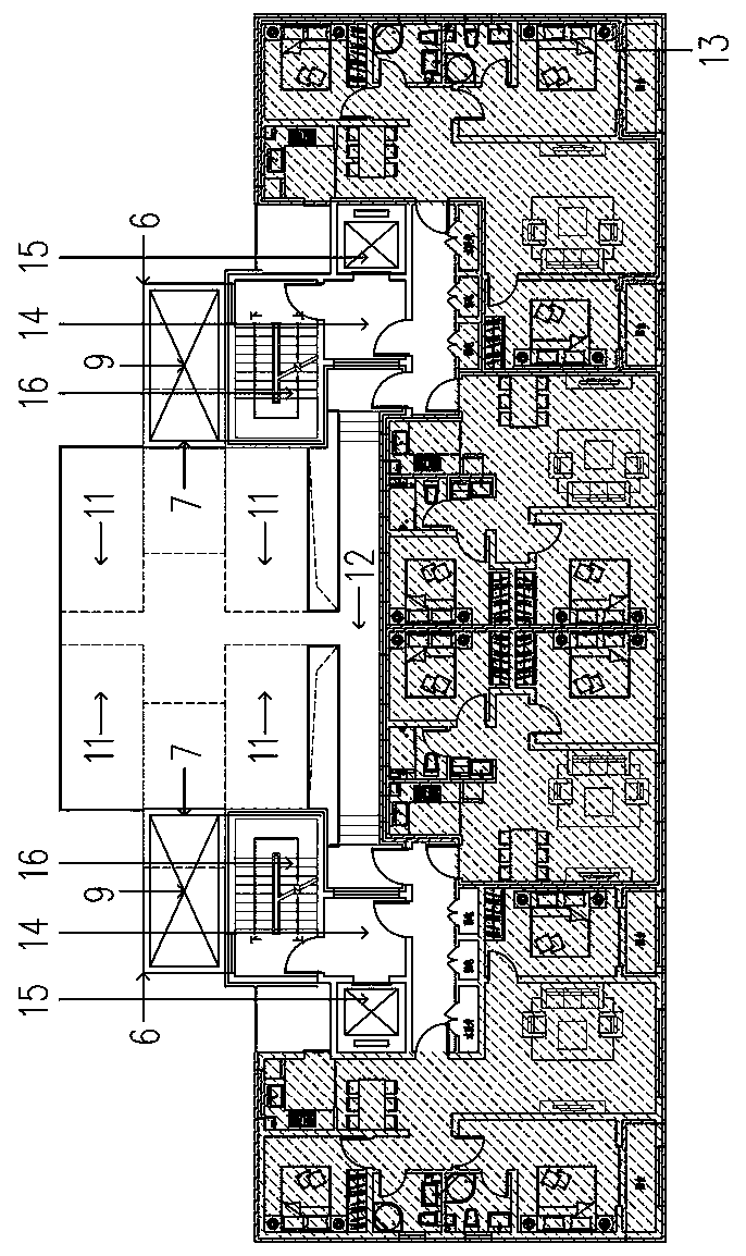 High-rise residential district and construction method thereof