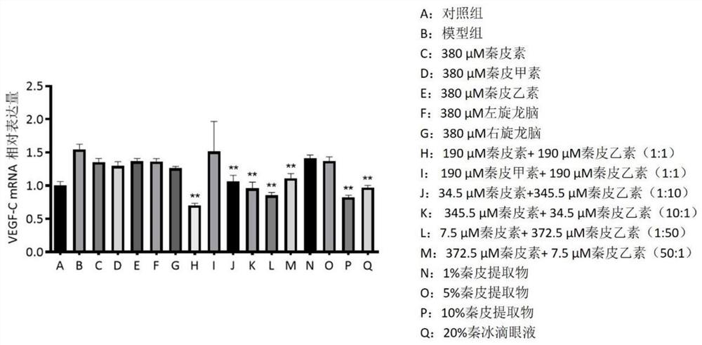 Traditional Chinese medicine effective components for treating eye diseases, and composition thereof