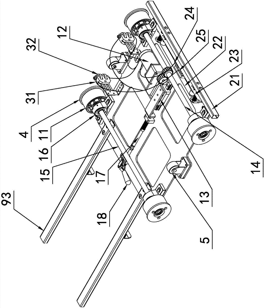 Self-walking clamp and maintenance-free assembling line