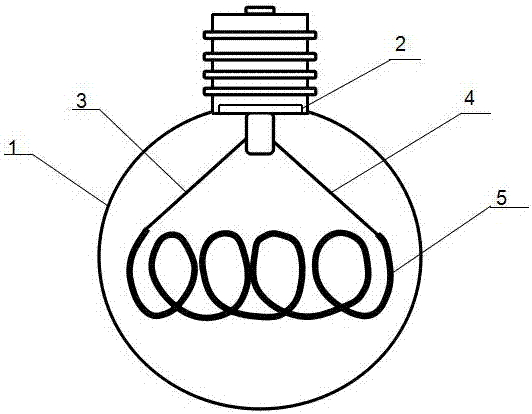 Bulb with self-forming LED light source