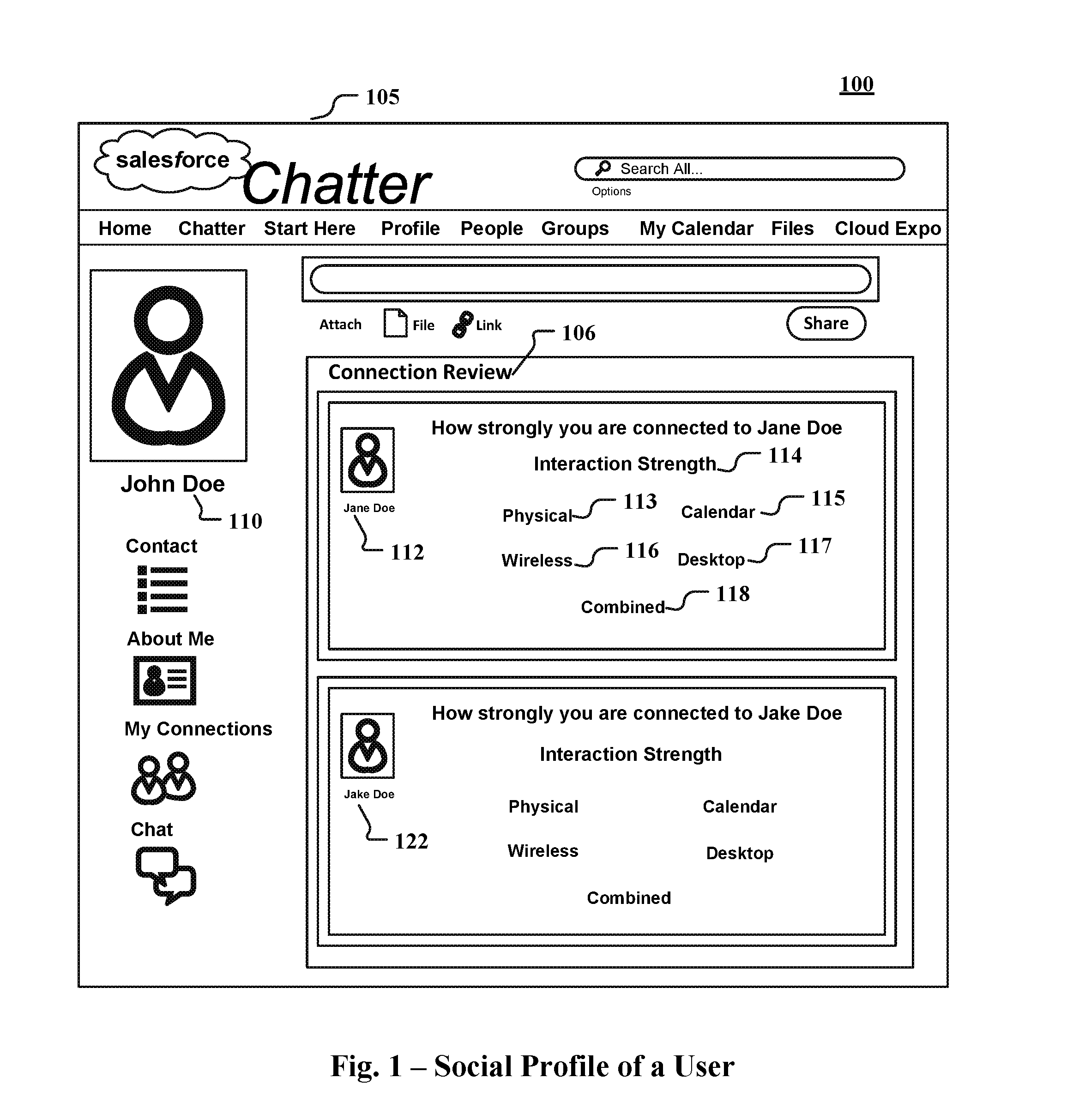 Displaying aggregated connection data using a database system