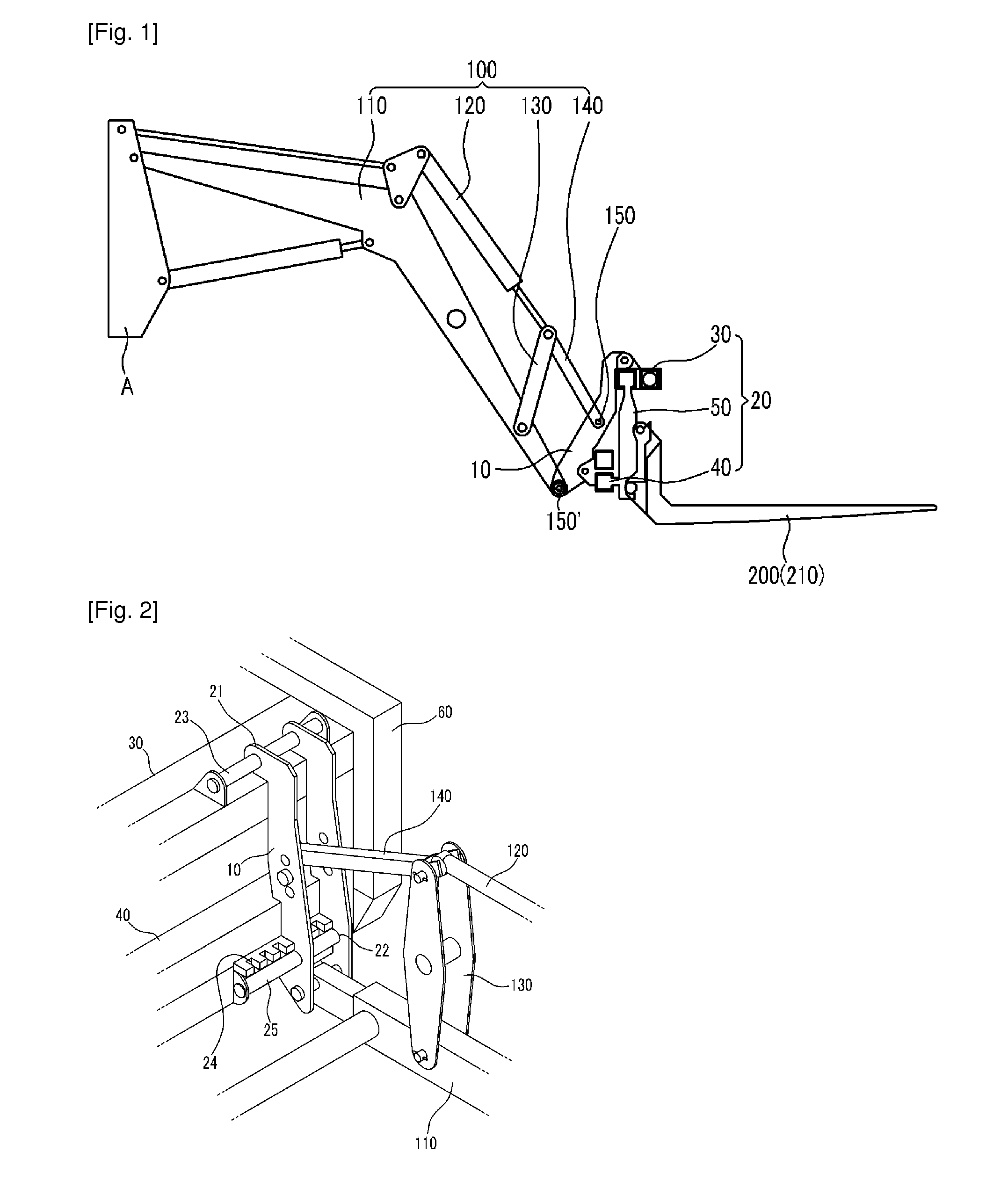 Loader attachment mounting apparatus for movable work vehicle and loader equipped with said loader mounting apparatus