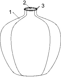 Cotton-filling environment-friendly cloth art vase