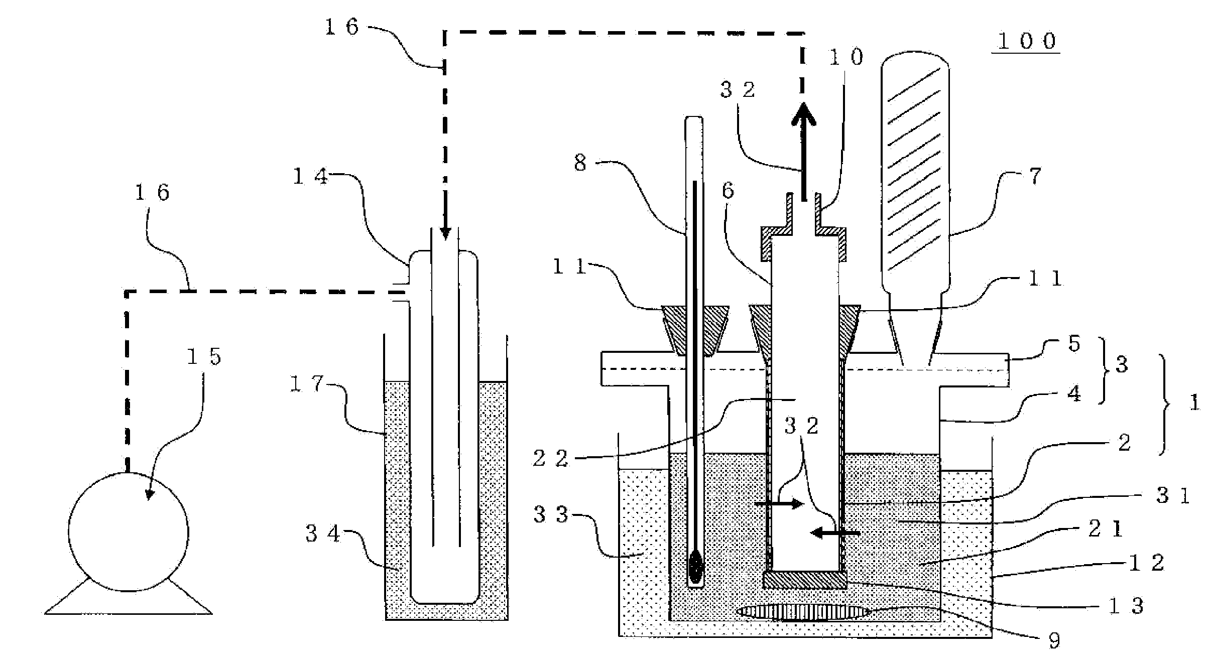 Liquid separation membrane installation body