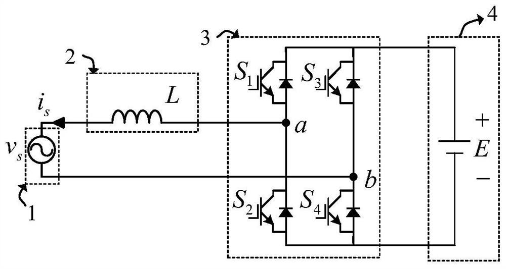Inverter control method without power grid voltage sensor