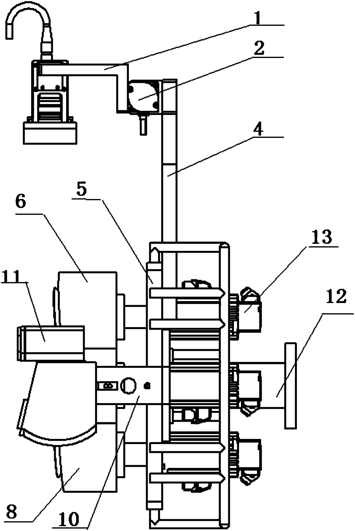 Robot servo gripper for double-machine cooperative carrying of vehicle bumpers