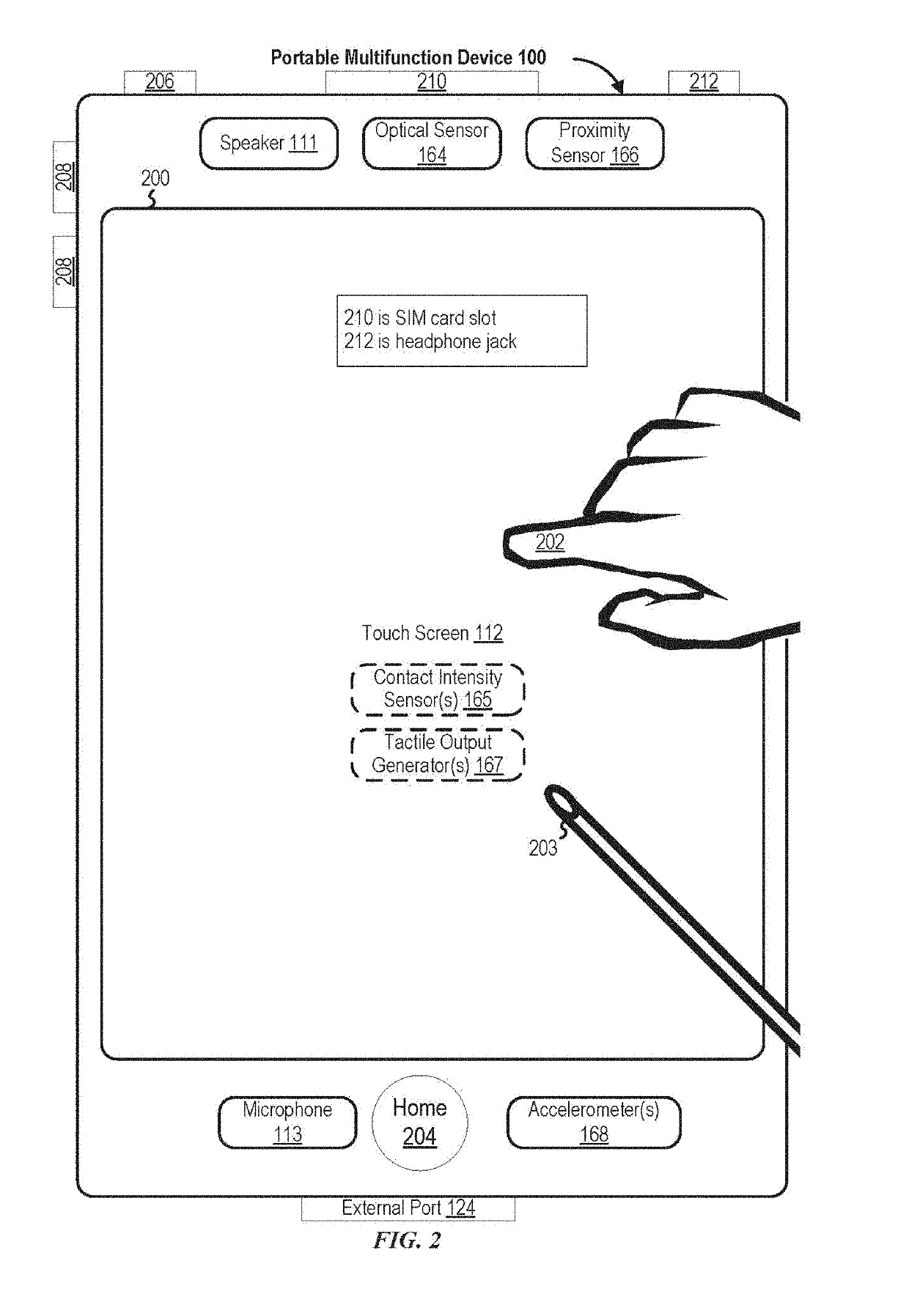 Scrollable set of content items with locking feature